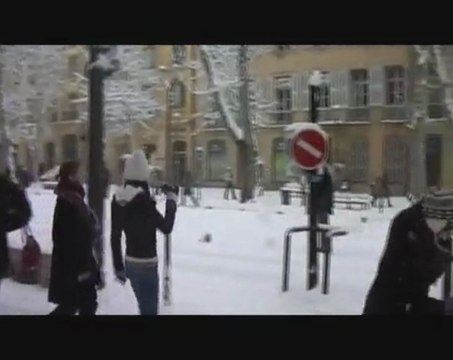 Aix en Provence sous la neige - 7 janvier 2009