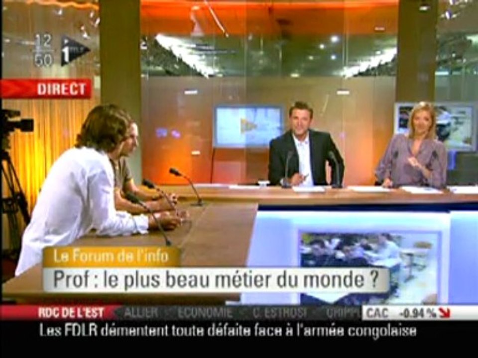 Le guide de l'enseignant / Interview Itélé