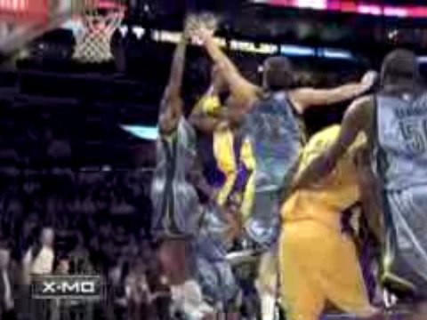 NBA Kobe gets the tough layup to fall.