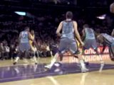 NBA Ron Artest hits Kobe Bryant with a pretty pass for the d