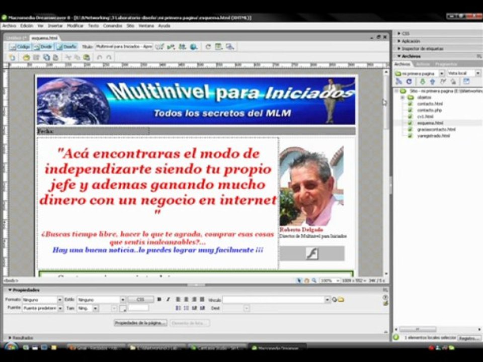 Creando Pagina Web con Tablas I