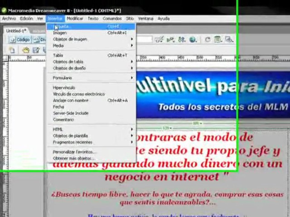 Creando Pagina Web con Tablas II