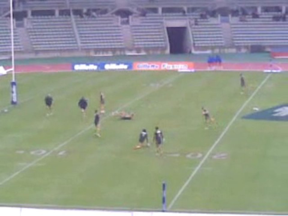 Echauffement des Kangaroos