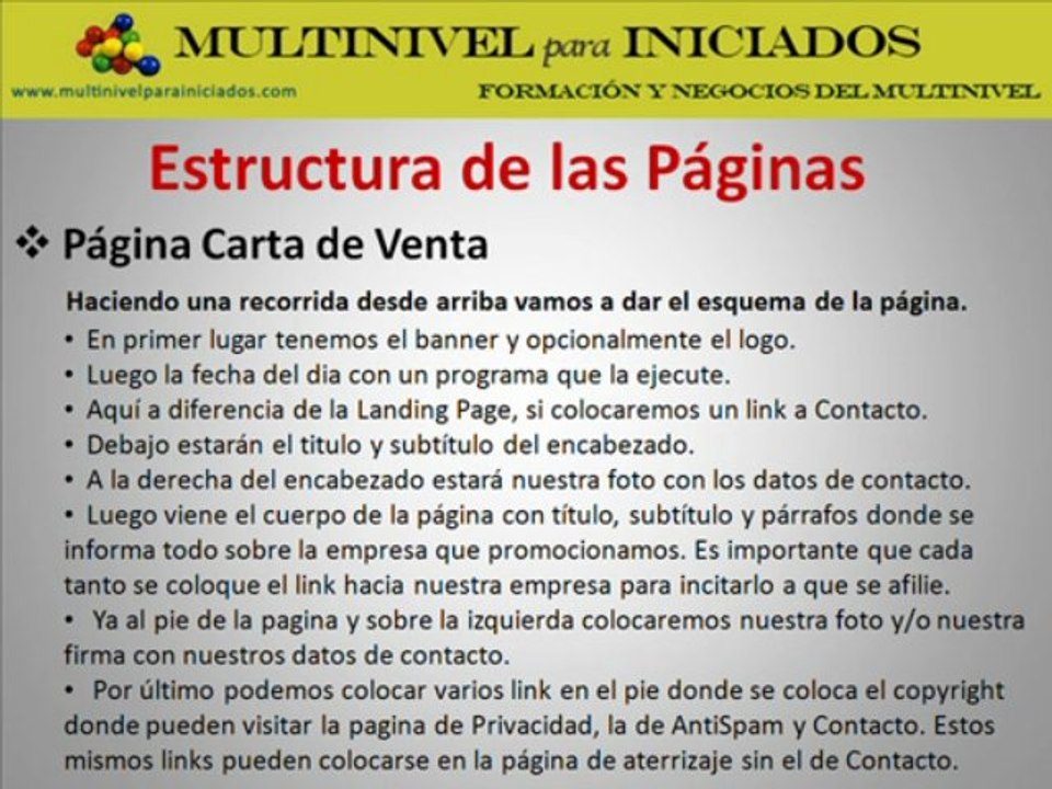 Estructura de las paginas web