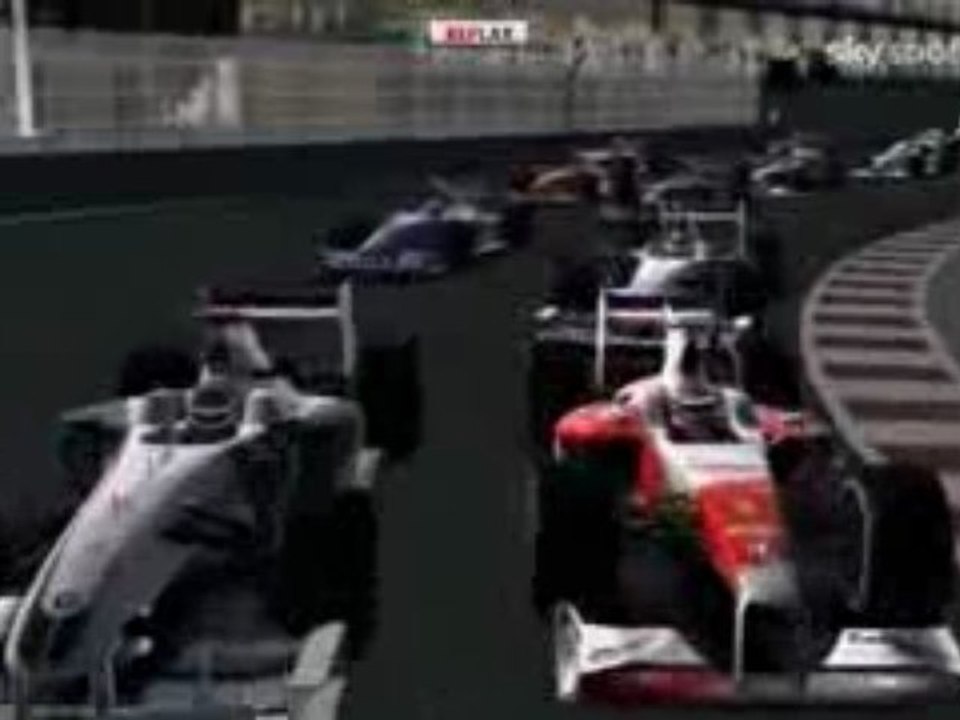 Abu Dabi Grand Prix 2009 start grafik
