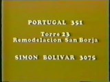 Bloque comercial Teleonce 1981