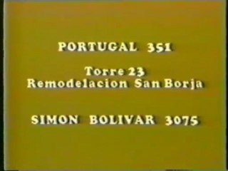 Bloque comercial Teleonce | Invierno 1981