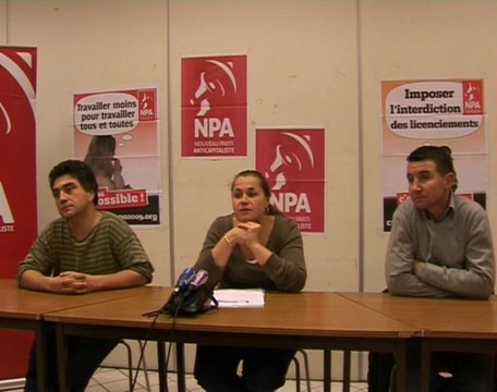 Régionales: conférence de presse du NPA