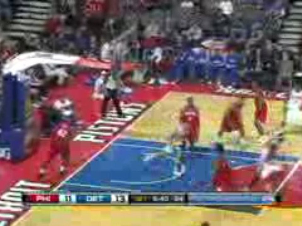 NBA Rodney Stuckey misses the baseline shot but Jonas Jerebk