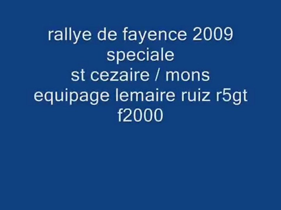 rallye de fayence 2009