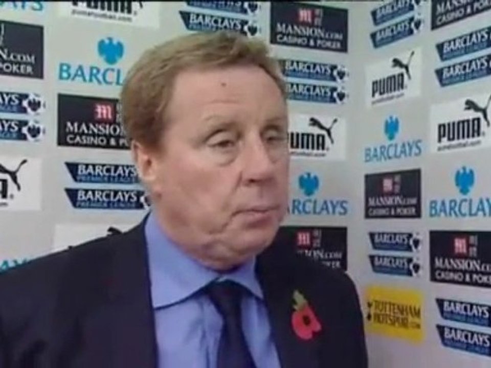 Redknapp Tottenham 2 v Sunderland 0 - Nov 2009