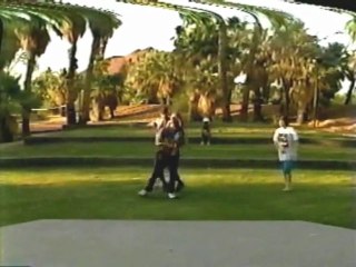 dancing in the park