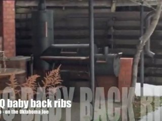 Baby back ribs on the Oklahoma Joe
