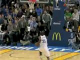 NBA Kevin Durant picks off Jameer Nelson's pass and takes it