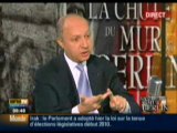 Laurent Fabius sur RMCInfo/BFMTV lundi 9 novembre 2009