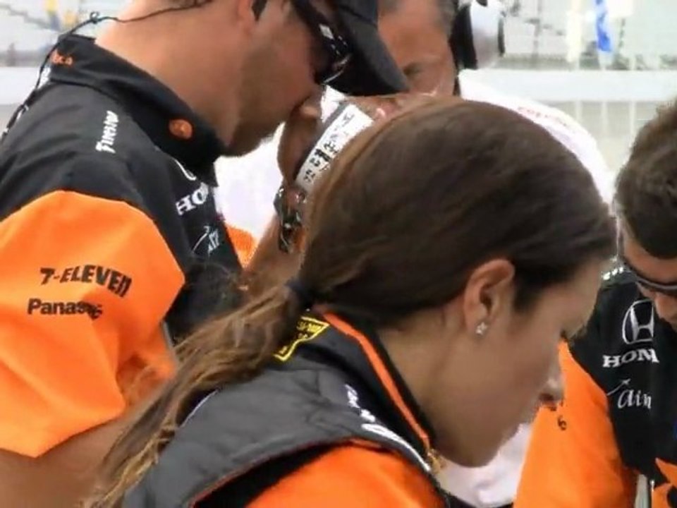 Danica Patrick running practice at RIR