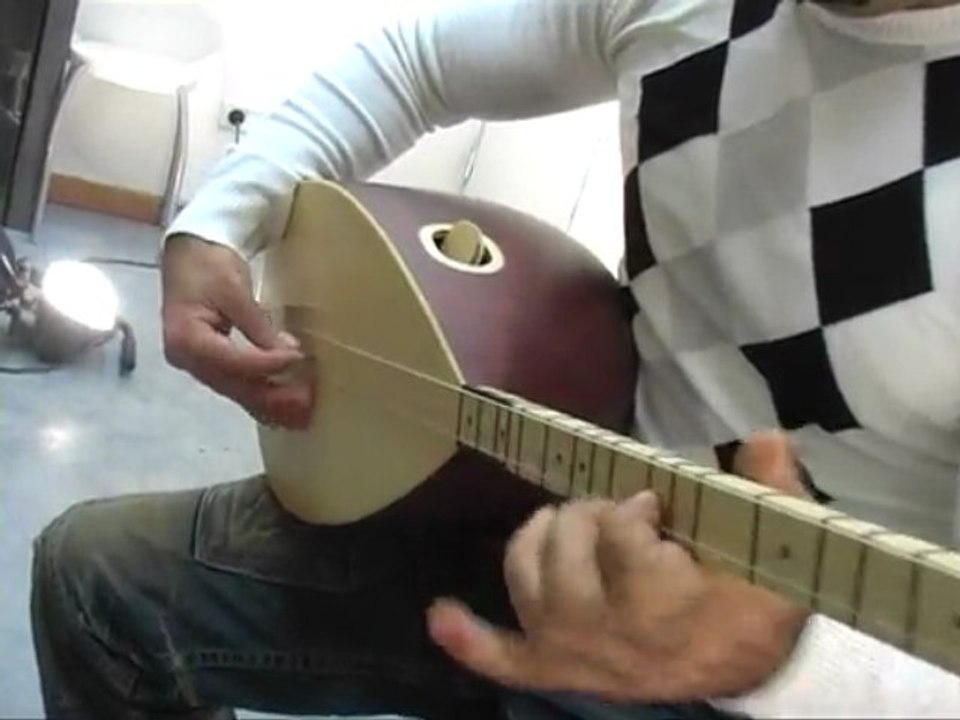 Ardiç Bağlama kısa sap Mat 40cm Ercan AKKAYA
