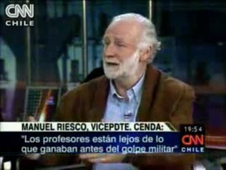 Manuel Riesco habla sobre la Deuda Historica de profesores