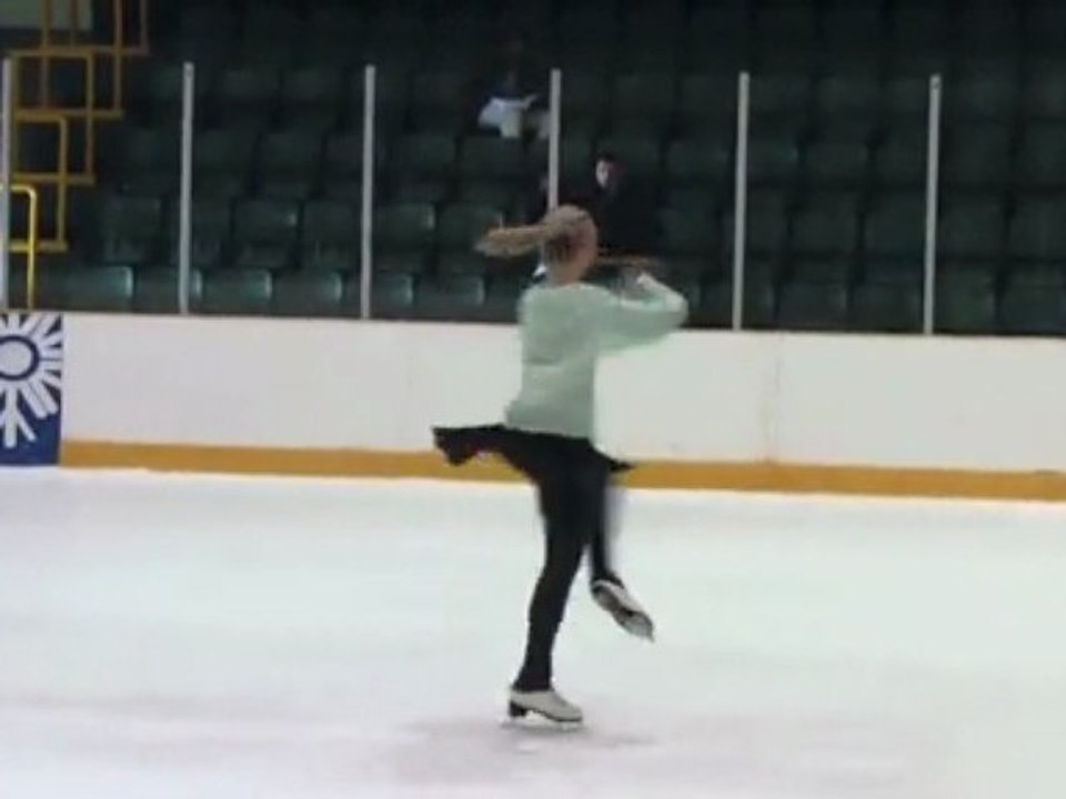 Awesome ice skating warm-up routine