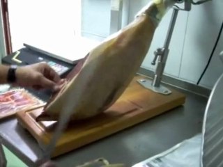 cortar jamon iberico