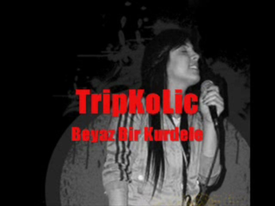 Tripkolic beyaz bir kurdele