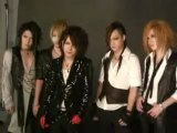 the GazettE - Photoshoot and Kai's comment