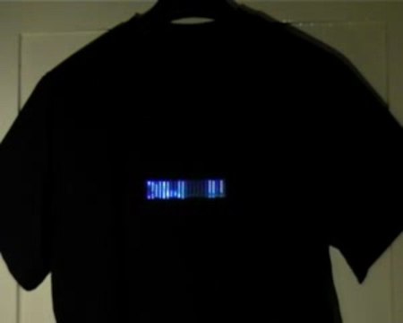 Tex-T LED Scrolling Text T Shirt gamesgadgetsnmore.co.uk