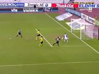 10th AEK-AEL 3-1 Highlights Greece 2009-10