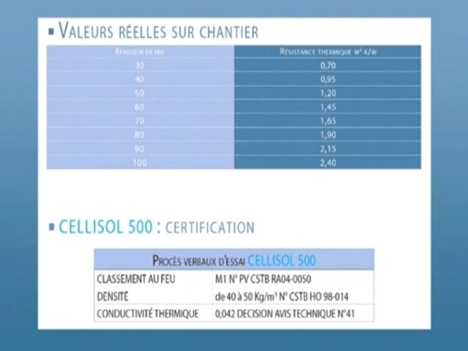 Spécificité de la Ouate de Cellulose CELLISOL/THERMI-BAT