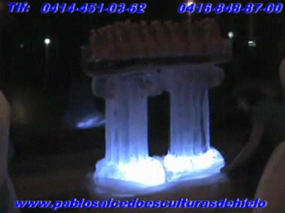 Barras y champañeras de hielo para Bodas y 15 años