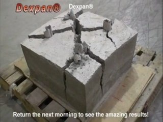 DIY Concrete Demolition Rock Breaking by Non Explosive Demo