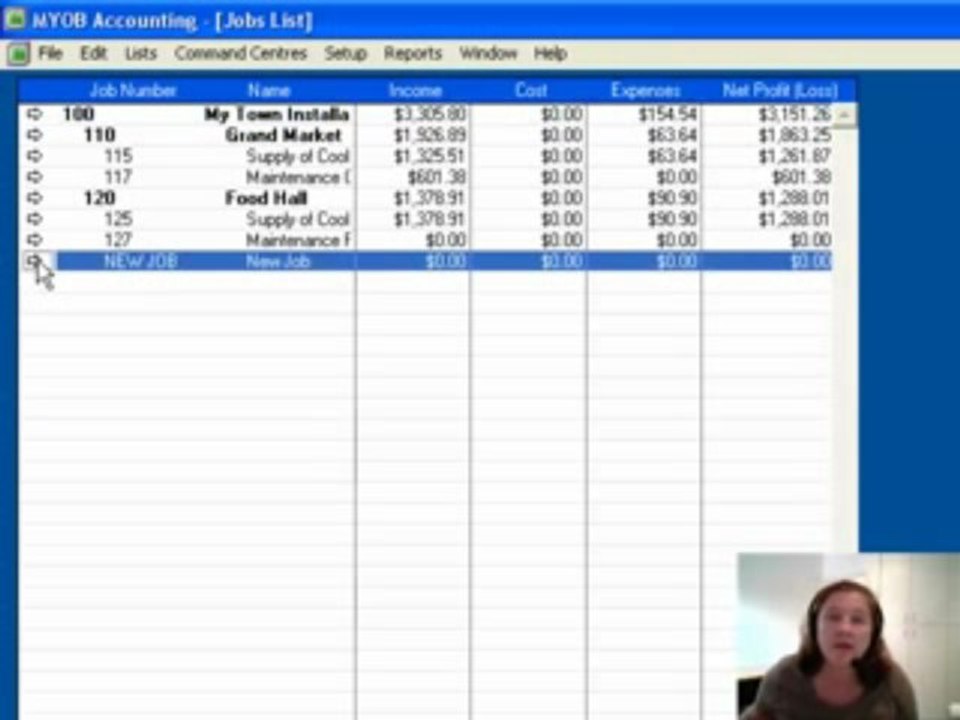 Activate "Track Reimbursable Expenses" in MYOB