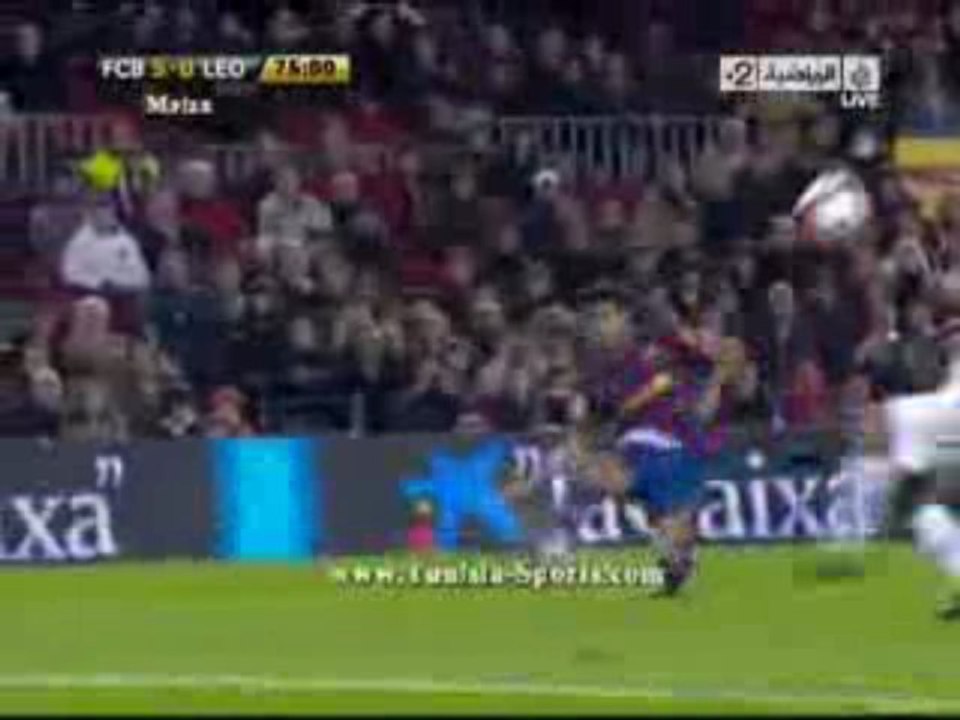 Barcelone 5 - 0 Leonesa ... Xavi 75' By Tunisia-sports.com