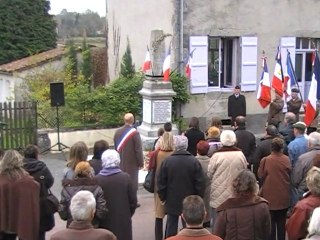 Commémoration de l'armistice du 11 novembre St Estèphe 24360