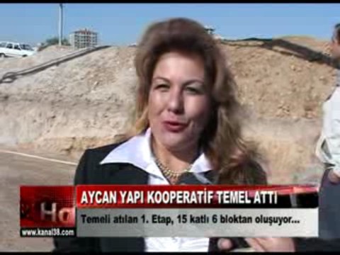 Aycan Konut Yapı Kooperatifi Temel Attı