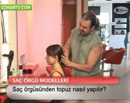 Saç örgüsünden topuz nasıl yapılır