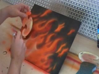 Aerografia "Llamas Reales" By Death_donelli