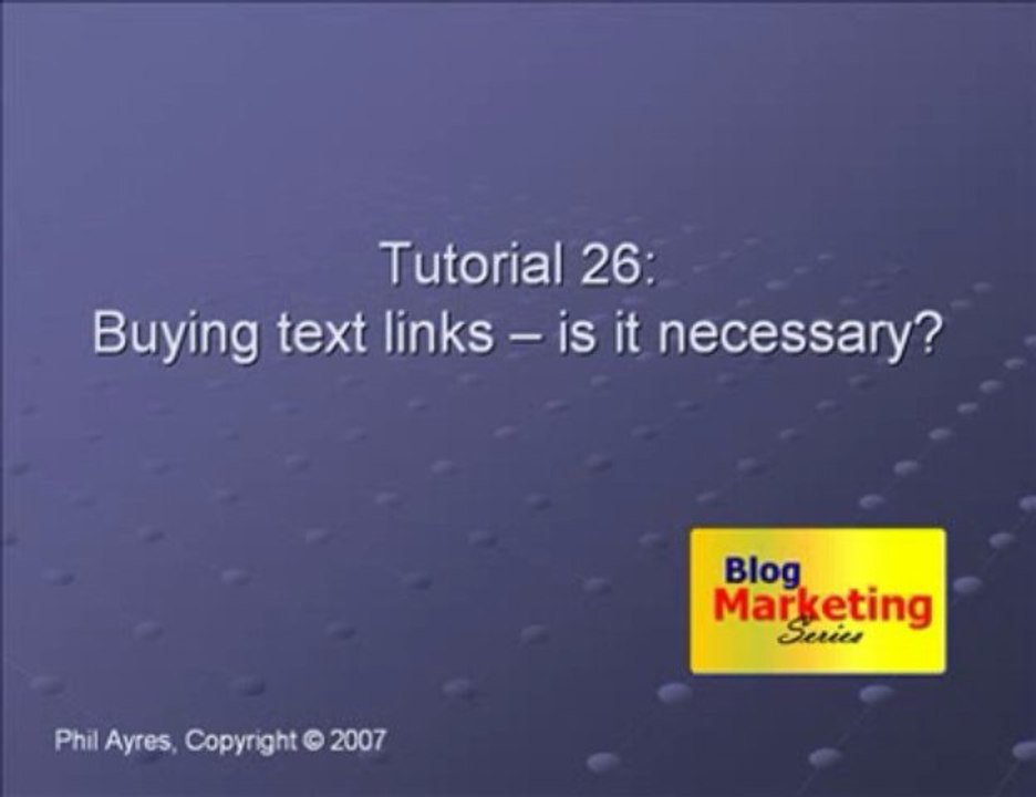 Buying Text Links