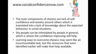Experienced Help With Overcoming Shyness