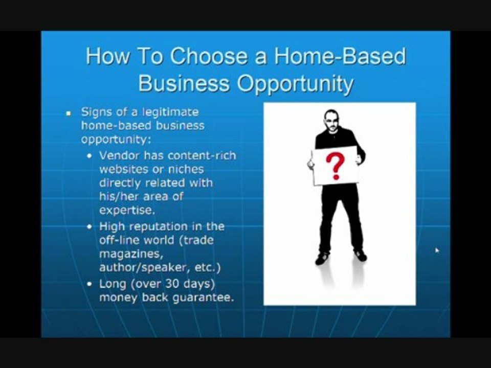 How To Choose a Home Based Business Opportunity