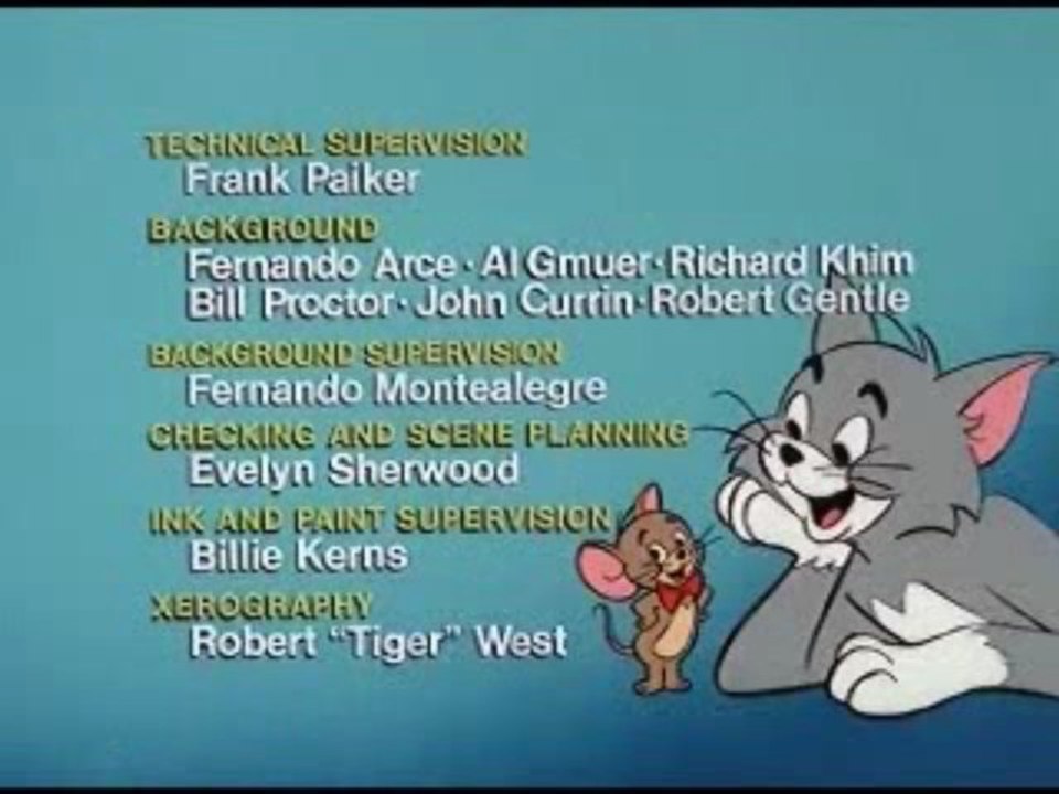 The New Tom & Jerry Grape Ape Show end credits (1975)