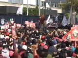 Marchas por cierre de empresa eléctrica en México