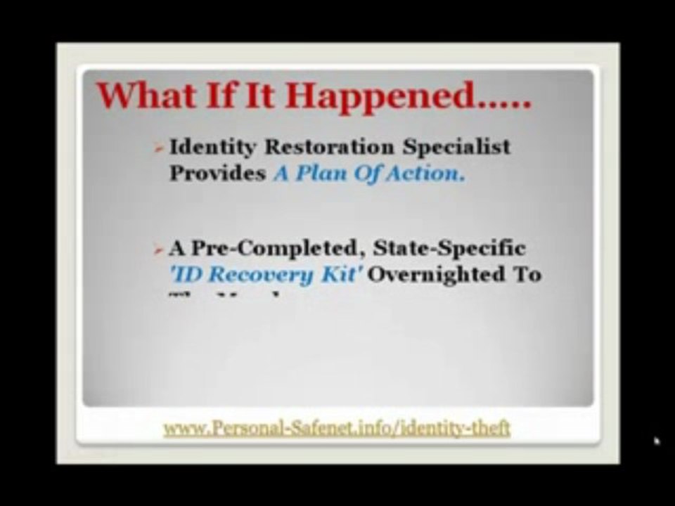 Identity Theft-Credit Card Theft Protection