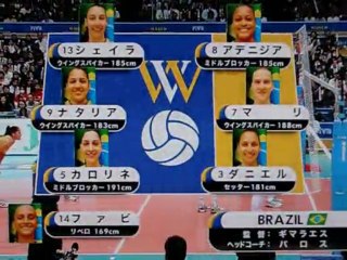 グラチャンバレー　日本 vs ブラジル 1set ①