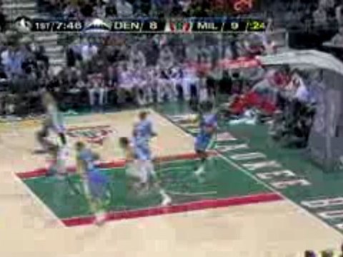 NBA Brandon Jennings throws a wonderful pass to Andrew Bogut