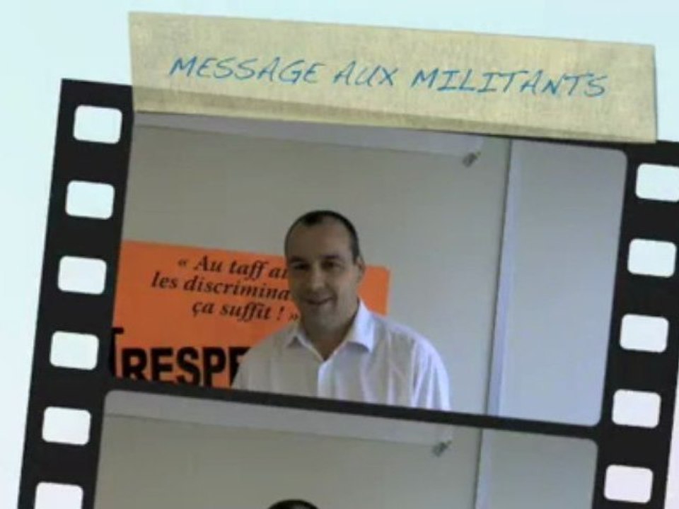 MESSAGE AUX MILITANTS