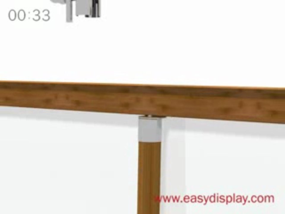 Messe roll up system bochum bambus bamboo