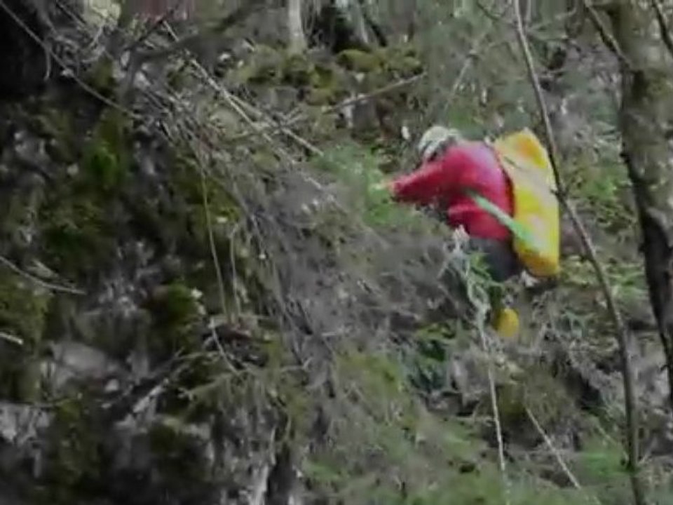 La tyrolienne de Thierry et de Corinne