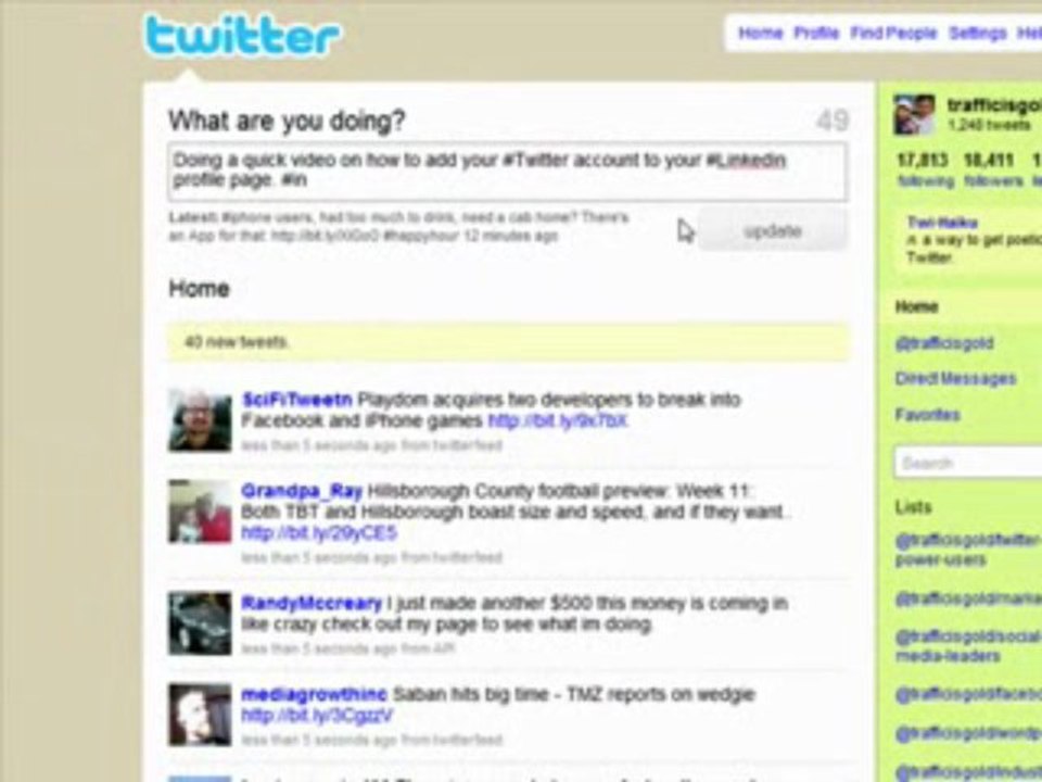 How to Add Your Tweets to LinkedIn