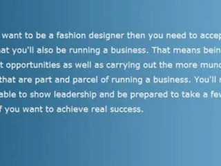 Become A Fashion Designer